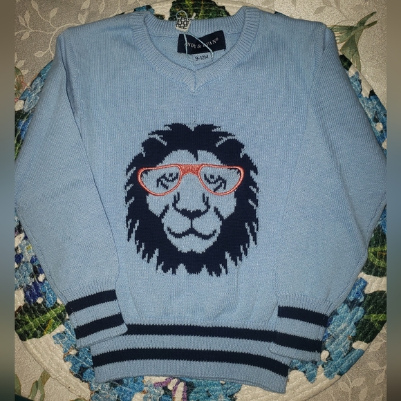 NWT Andy & Evan lion sweater - Picture 1 of 2